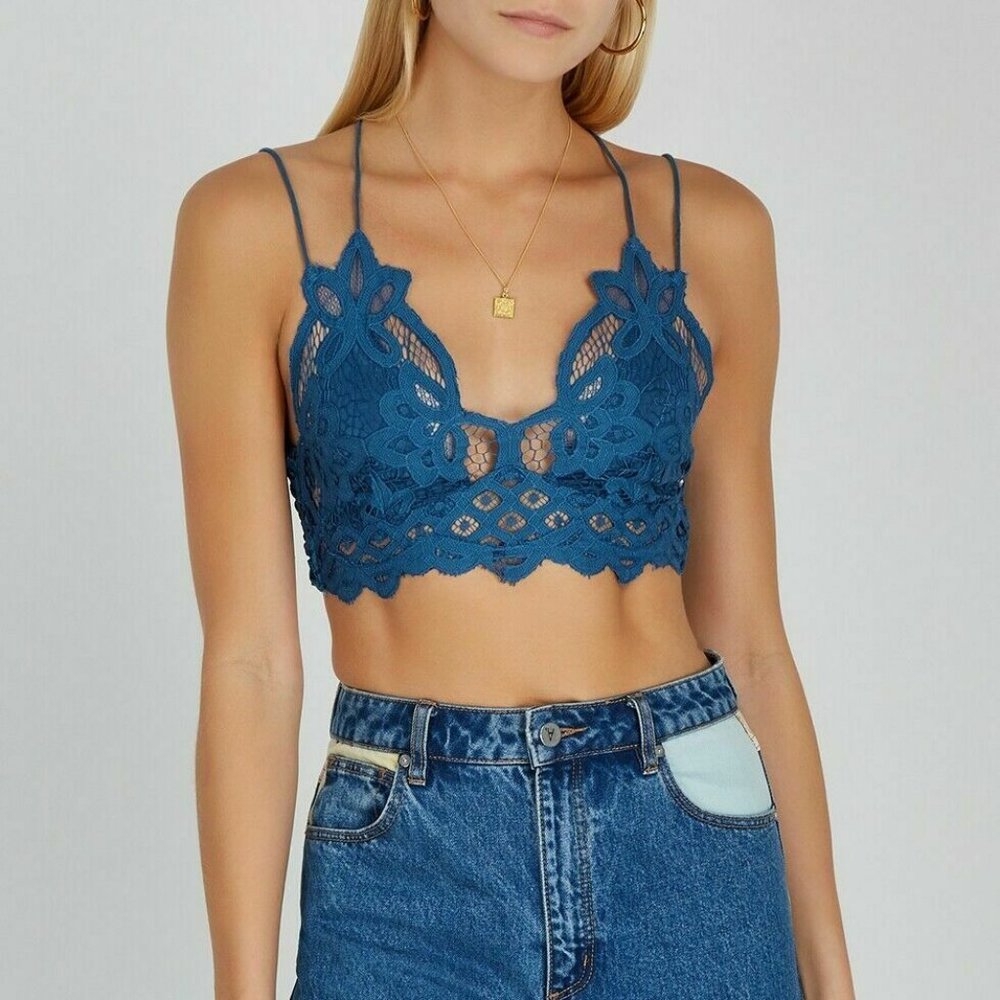 Free People FP One Adella Bralette Lace Crop Top S